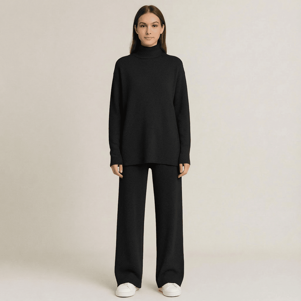 Lov Knit Turtleneck Top & Pants Set