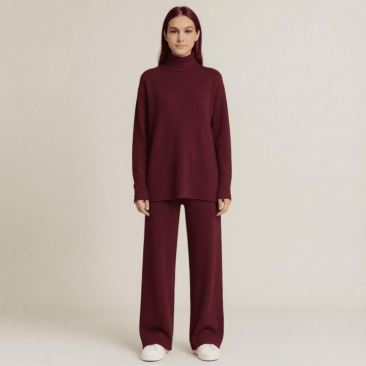 Lov Knit Turtleneck Top & Pants Set